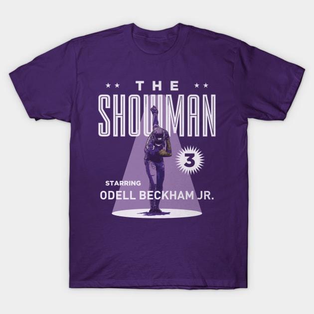 Odell Beckham Jr. Baltimore The Showman T-Shirt by ClarityMacaws